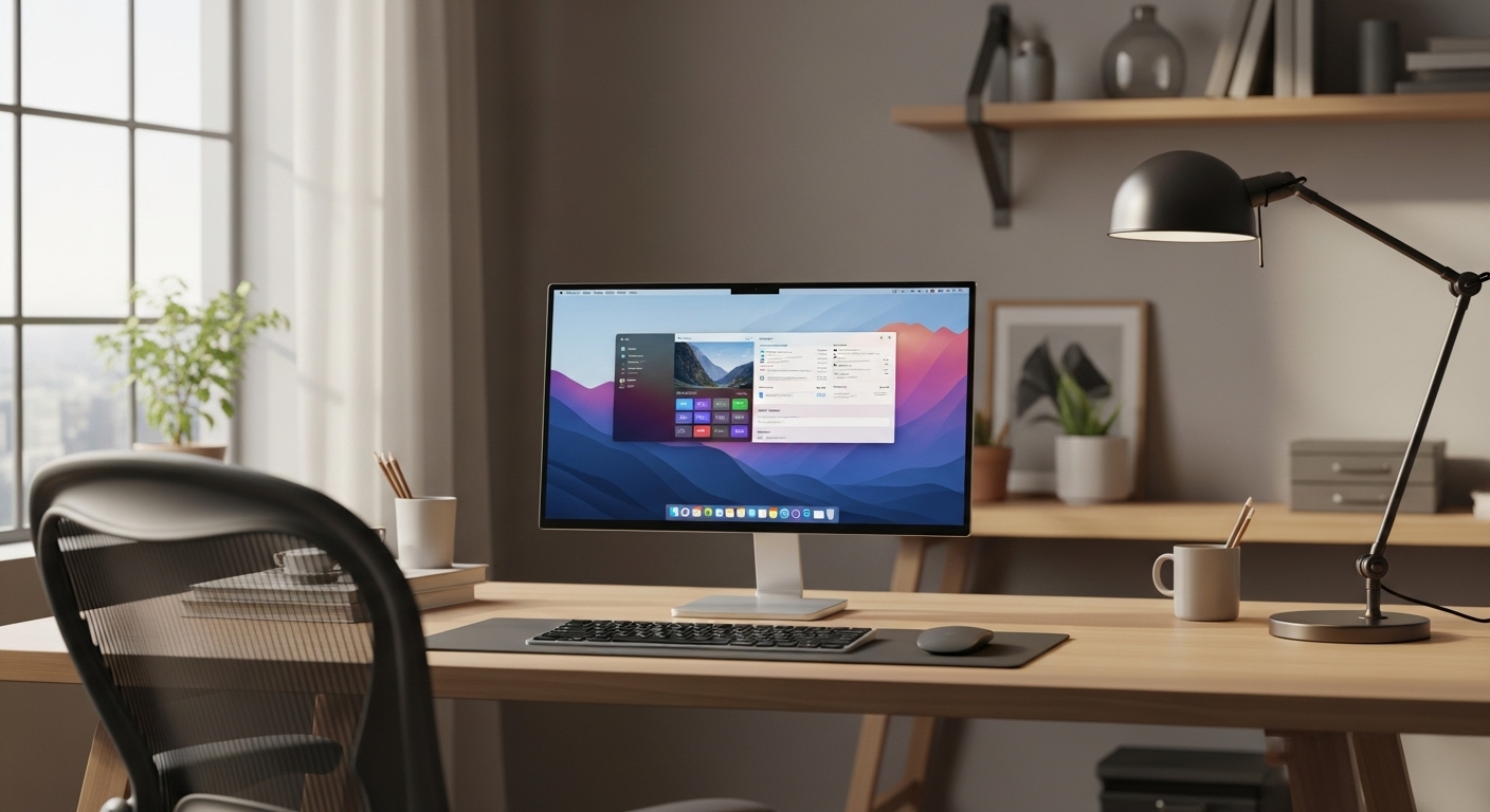 cài windows tận nơi - Máy tính với màn hình Windows mới